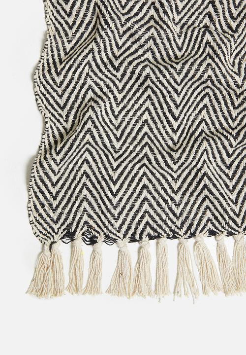 H&S - Plaid throw - zigzag