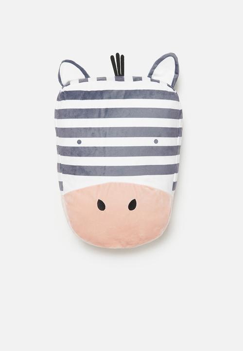 H&S - Zebra face cushion