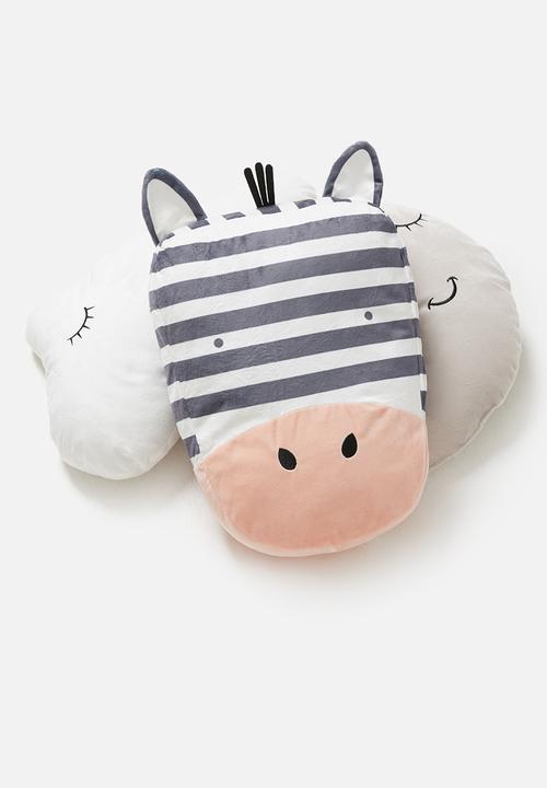 H&S - Zebra face cushion
