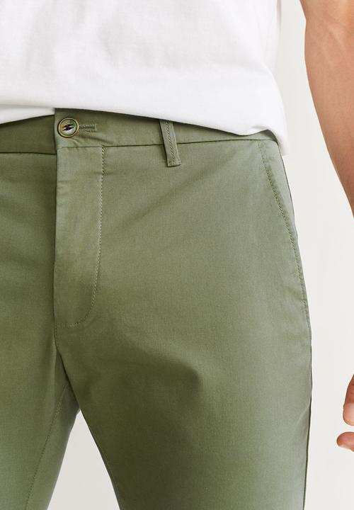 MANGO - Prato pants - khaki