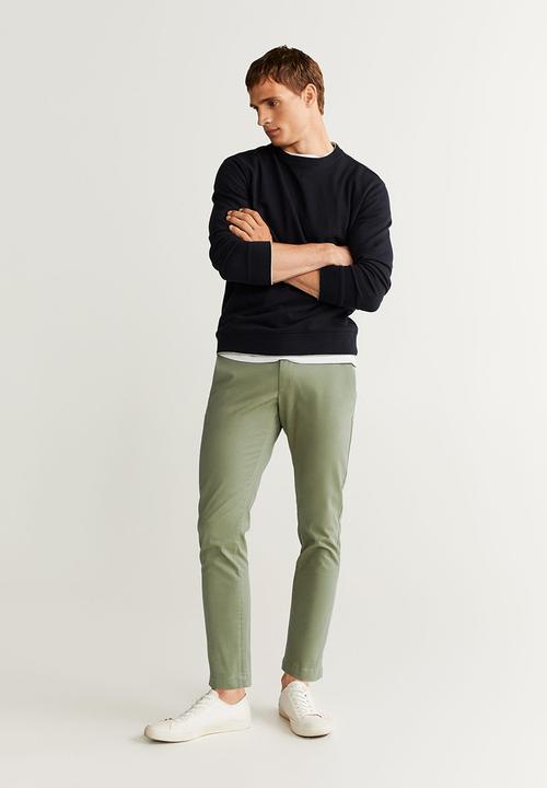 MANGO - Prato pants - khaki
