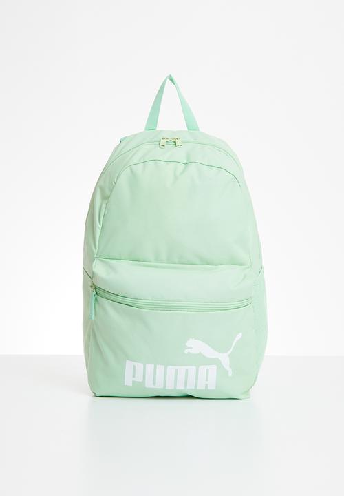 green puma bag