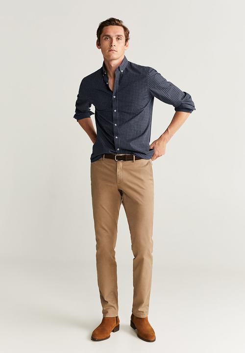 MANGO - Vichy shirts - navy 