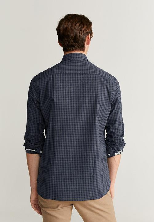 MANGO - Vichy shirts - navy 