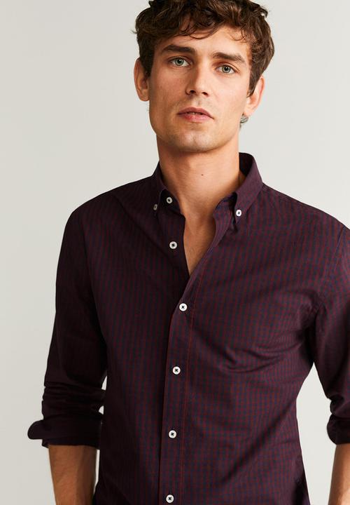 MANGO - Vichy shirts - red