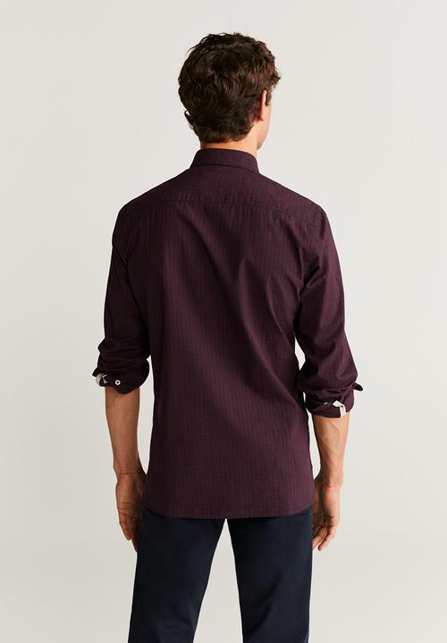 MANGO - Vichy shirts - red