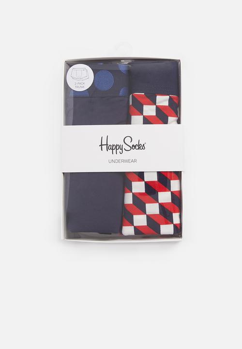 Happy Socks - 2-Pack filled optic trunk - multi 