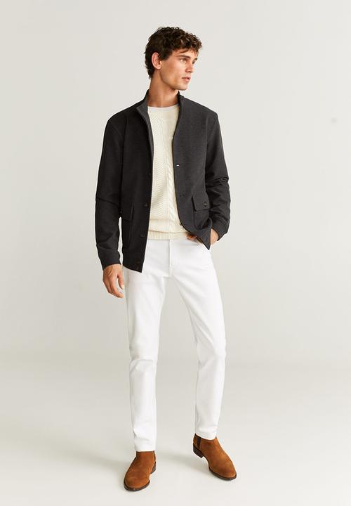 MANGO - Gris jacket - charcoal 