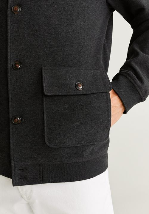 MANGO - Gris jacket - charcoal 