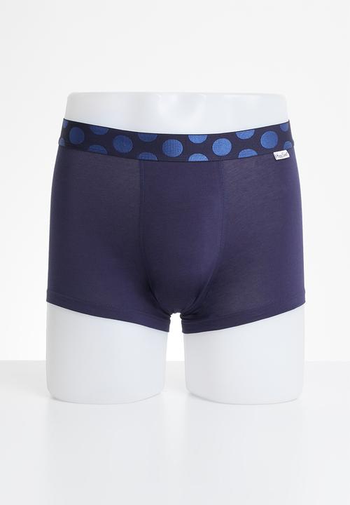 Happy Socks - 2-Pack big dot trunk - navy