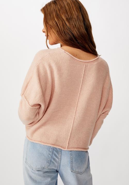 Cotton On - Slouchy fine pullover - rose smoke