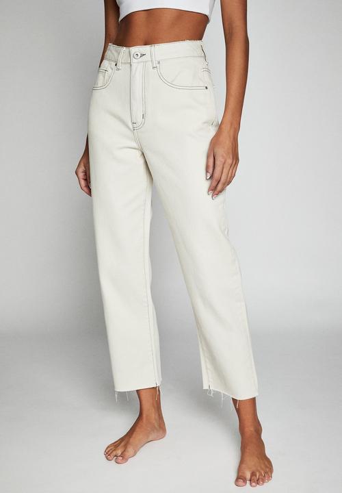 Cotton On - Straight leg jean - worn white