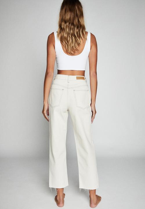 Cotton On - Straight leg jean - worn white