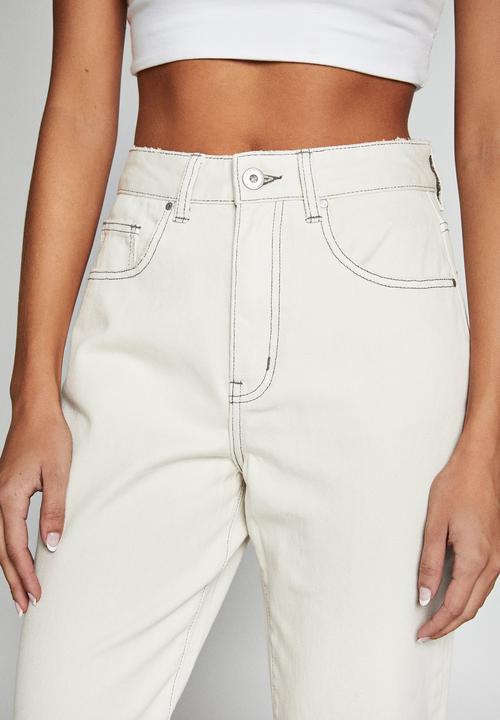 Cotton On - Straight leg jean - worn white