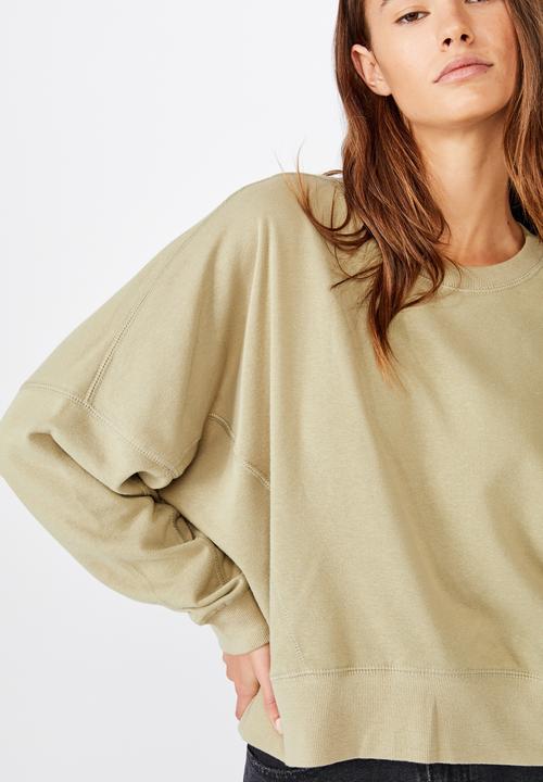 Cotton On - Hayley seam detail boxy crew - tea