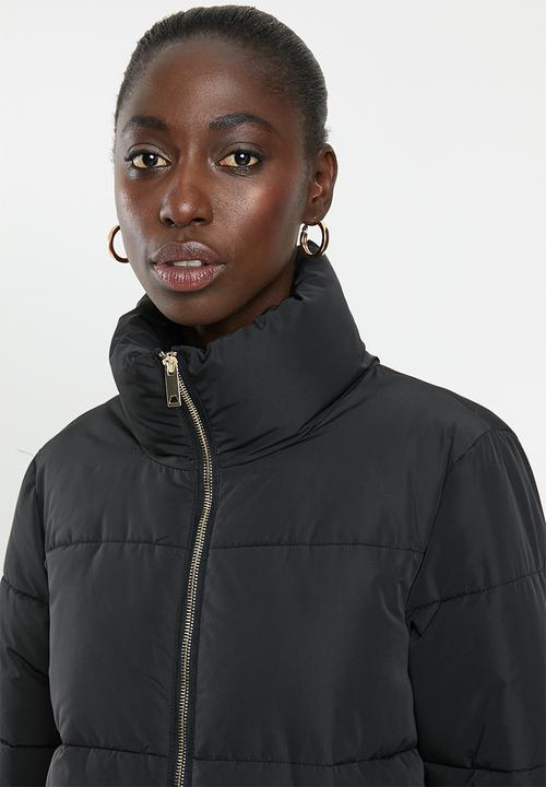 Jacqueline de Yong - Erica x-long padded jacket - black
