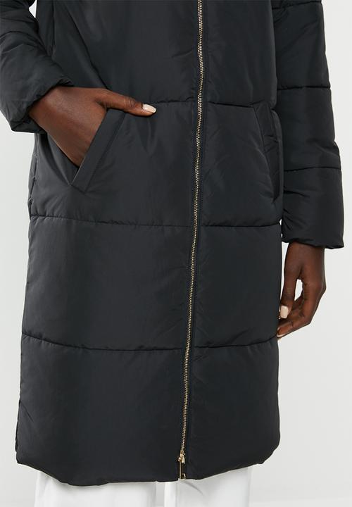 Jacqueline de Yong - Erica x-long padded jacket - black