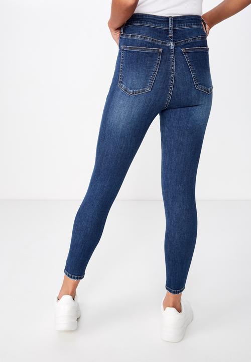 Cotton On - High rise cropped skinny jean - berkley blue 