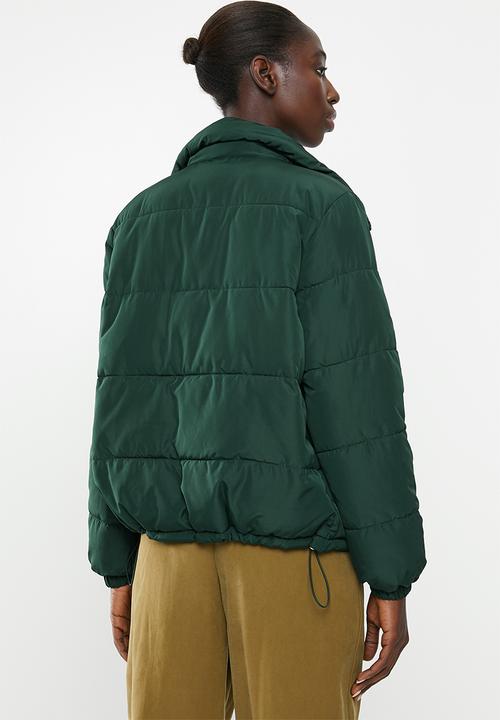 Jacqueline de Yong - Fleur padded jacket - green