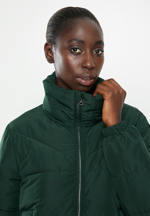 Jacqueline de Yong - Fleur padded jacket - green