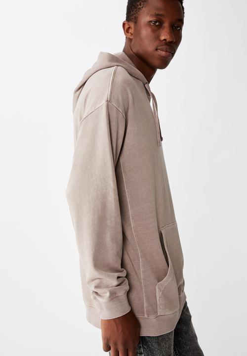 Cotton On - Pigment dyed oversized pullover - musk