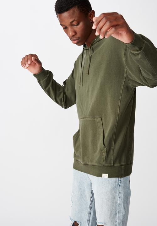 Cotton On - Pigment dyed oversized pullover - khaki