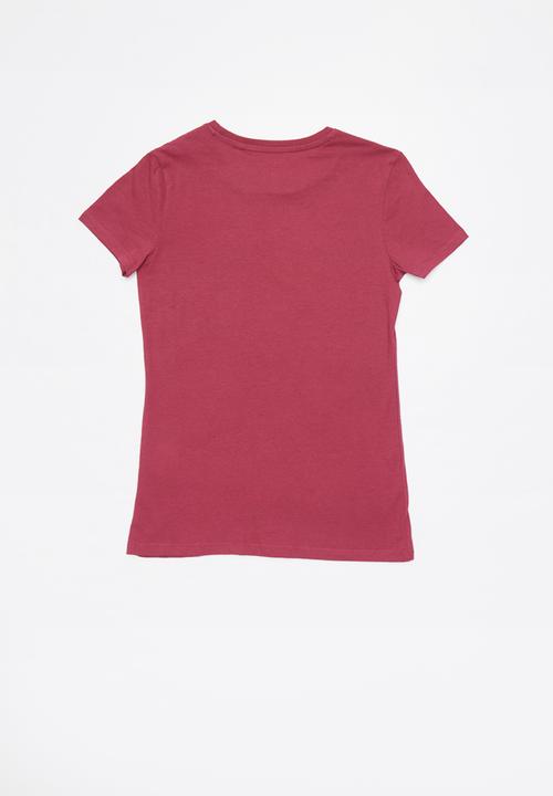 GUESS - Short sleeve anne tri tee - purple