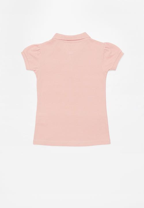 GUESS - Short sleeve classic guess golfer - pink