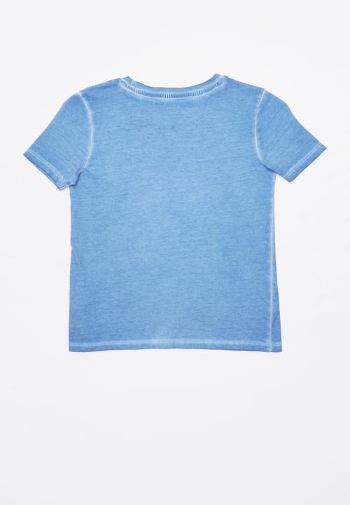 GUESS - Short sleeve gunner Guess tee - blue