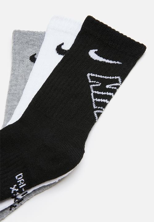 Nike - Nike air crew 3 pack - black & white