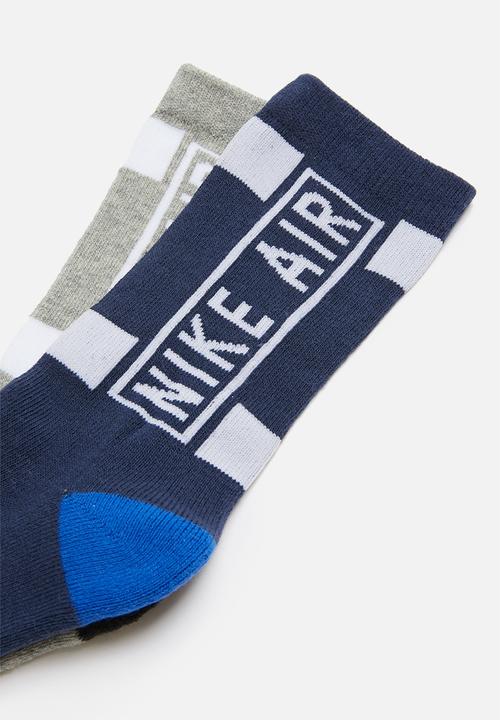 Nike - Nhn nike air crew 2 pack - navy & grey