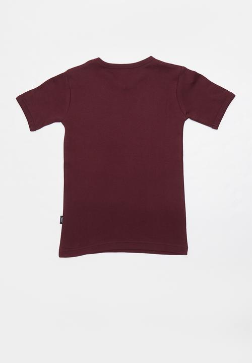 SOVIET - Bolt evo short sleeve muscle tee - burgundy