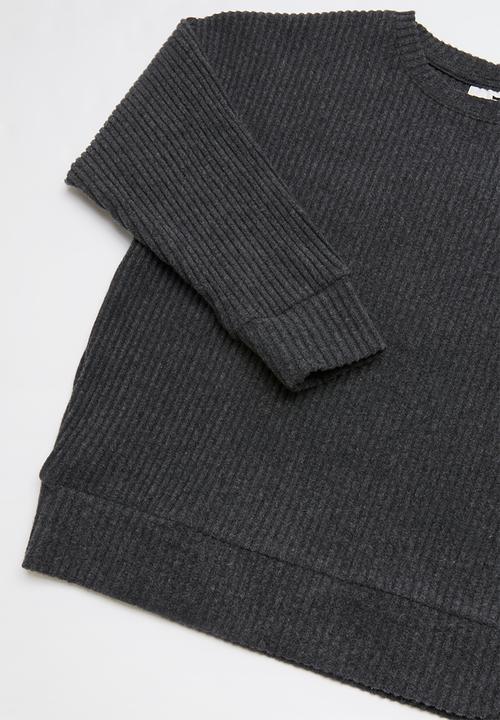 Cotton On - Suki slouch crew - charcoal