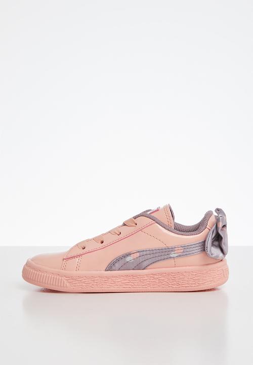 PUMA - Basket bow dots ac infant - peach & purple