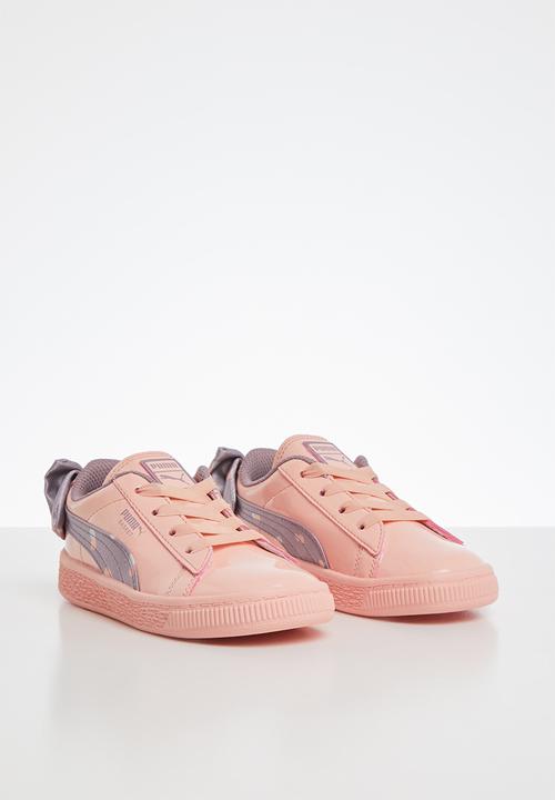 PUMA - Basket bow dots ac infant - peach & purple