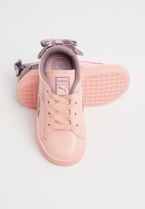 PUMA - Basket bow dots ac infant - peach & purple