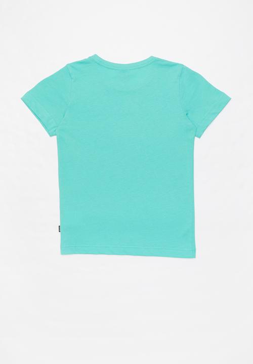 PUMA - Ess logo tee - turquoise