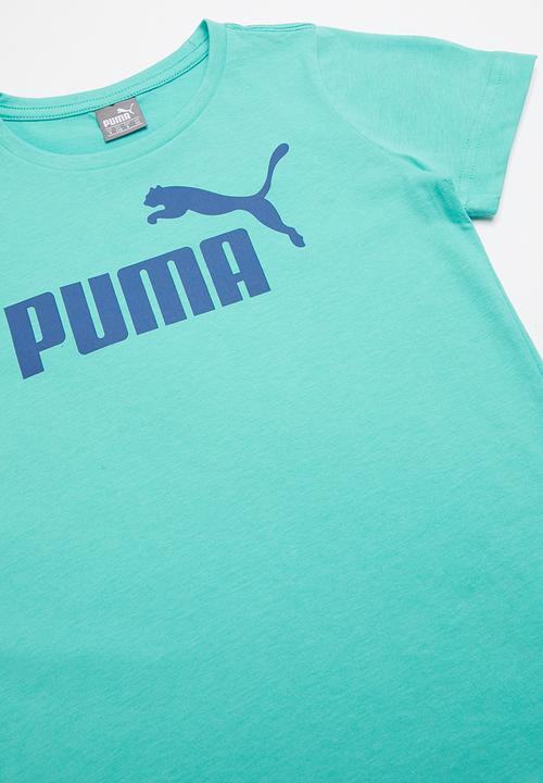 PUMA - Ess logo tee - turquoise
