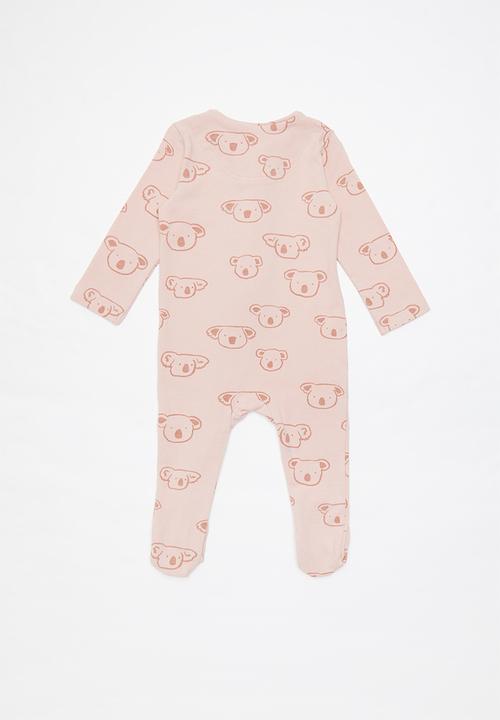 Cotton On - The long sleeve zip romper - pink 