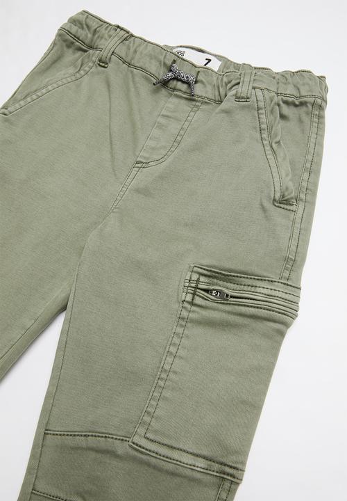 Cotton On - Commander cargo pant - silver sage