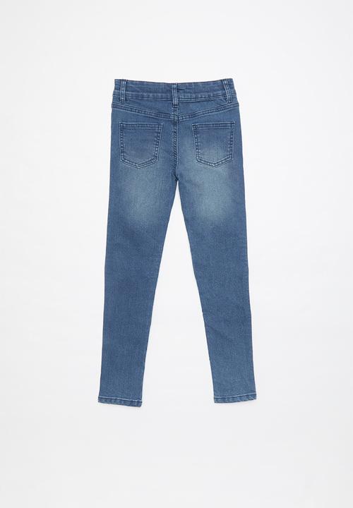 Cotton On - Carrie moto jean - blue wash