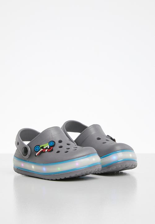 Pop Candy - Light up clog - grey & blue