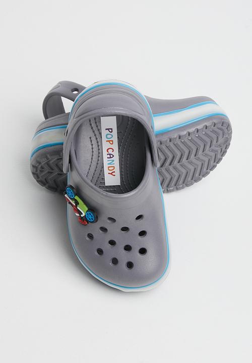 Pop Candy - Light up clog - grey & blue