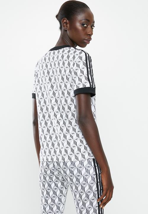 adidas Originals - Graphics 3 stripes tee - black & white
