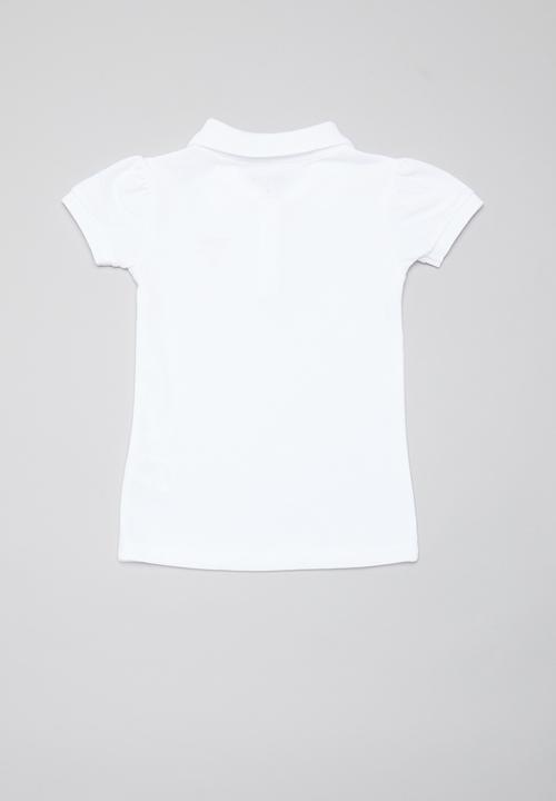 GUESS - Short sleeve classic Guess golfer - white
