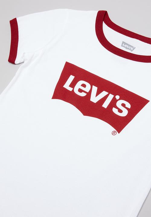 Levi’s® - Levi's girls retro ringer tee - white