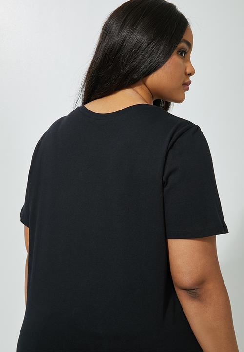 Superbalist - Plus printed tee - black