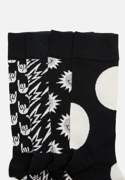 Happy Socks - Black and white gift box - black & white
