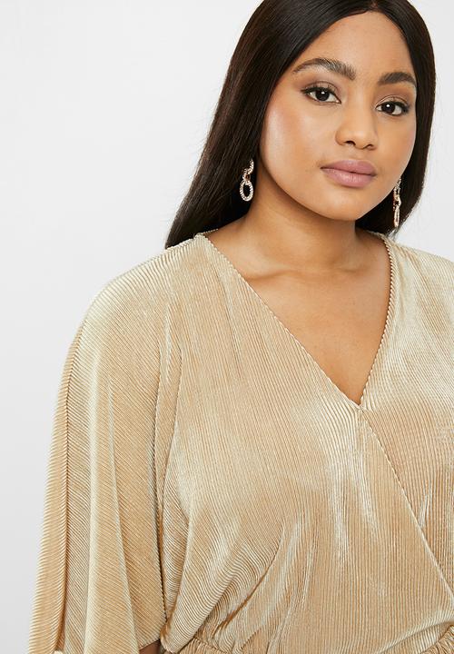 Vero Moda - Plus dagny 2/4 dress - beige 