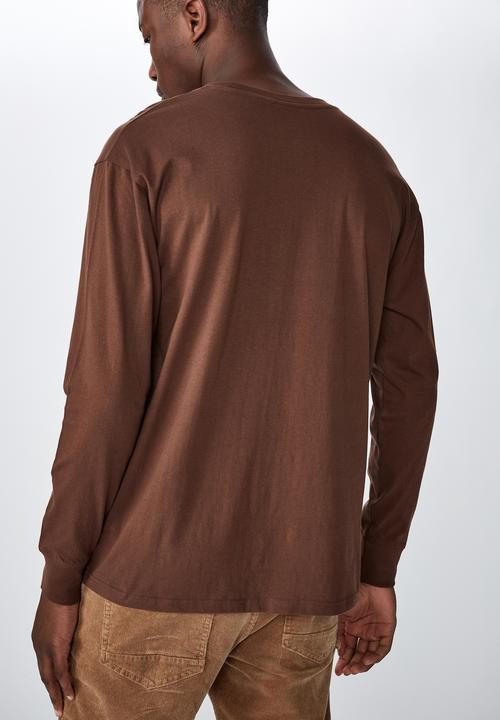 Cotton On - Tbar long sleeve - brown 